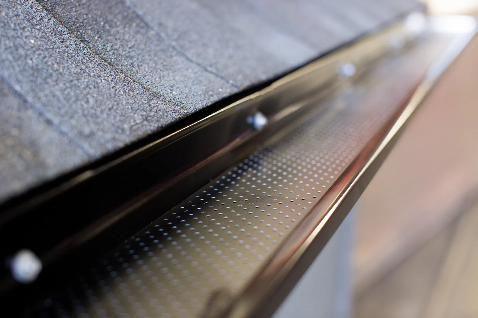 Gutter Clean Pro® leaf guard detail — Doug's Exteriors LTD, Edmonton & Alberta
